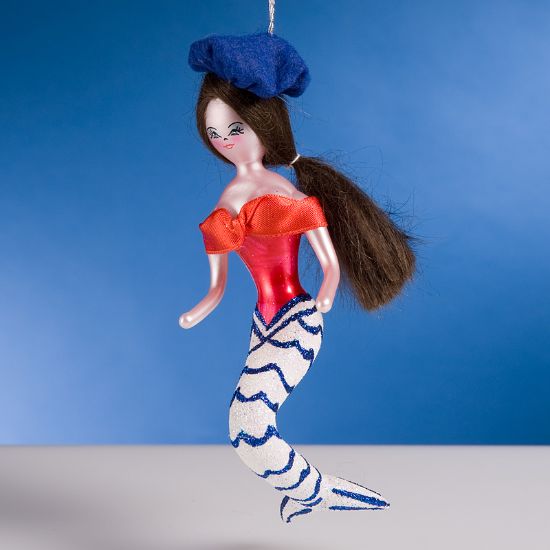 Picture of De Carlini Mediterranean Mermaid Christmas Ornament