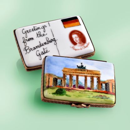 Picture of Limoges Brandenburg Gate Postcard Box, Each