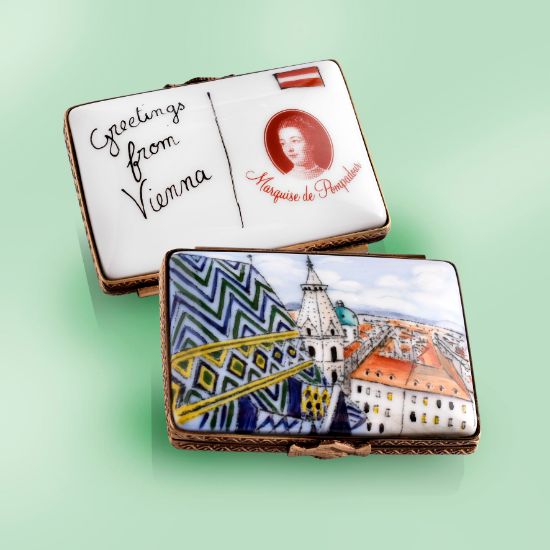 Picture of Limoges Vienna Postcard Box, Each