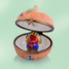 Picture of Limoges Pumpkin with Red and Blue Turkey inside Box 