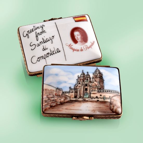 Picture of Limoges Santiago de Compostela Postcard Box