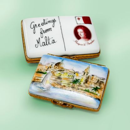 Picture of Limoges  Malta Postcard Box