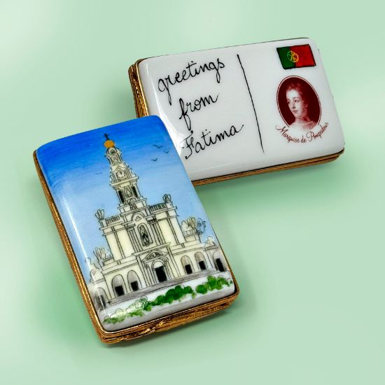 Picture of Limoges Fatima Postcard Box, Each