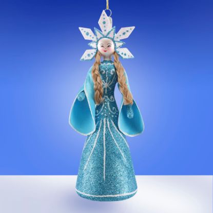 Picture of De Carlini Blue Snow Queen Exclusive Ornament