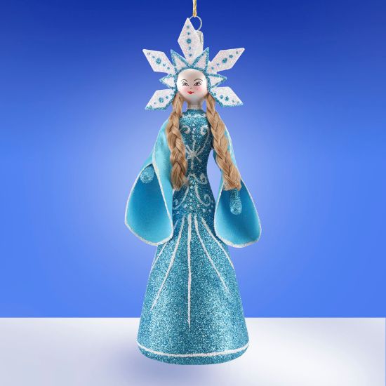 Picture of De Carlini Blue Snow Queen Exclusive Ornament
