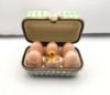 Picture of Limoges Green Carton of Eggs with pink Bow Box