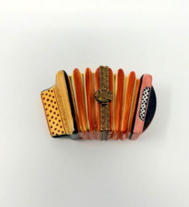Picture of Limoges Orange Accordion Box