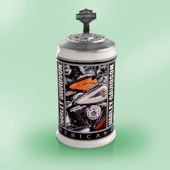 Picture of Harley Davidson American Dream Stein and COA Signed by Scott Jacobs