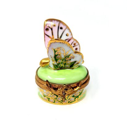 Picture of Limoges Lily of the Valley Butterfly Box