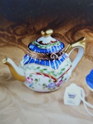 Picture of Limoges Sevres Teapot  Box with Tea Bag