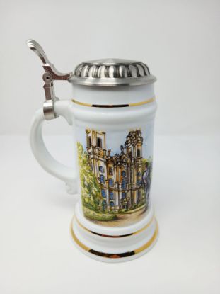 Picture of Wedding Stein with Church and Pewter Lid