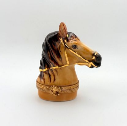 Picture of Limoges Light Brown Horse  Head box