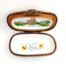 Picture of Limoges Barcelona Artistic Painting Box with Gold Leaf Accents