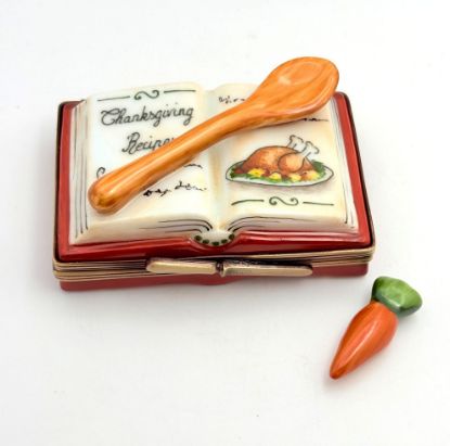 Picture of Limoges Thanksgiving Recipes Book Box with Carrot