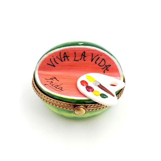 Picture of Limoges Frida Kahlo Limoges Watermelon Box with Painter s Palette