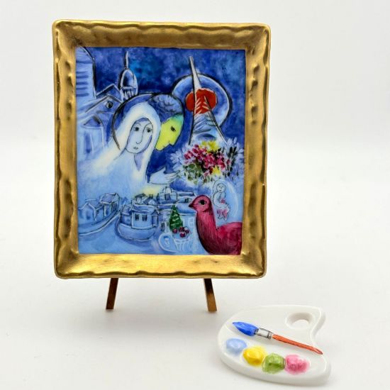 Picture of Limoges " Champ de Mars" Painting by Chagall Box on Easel