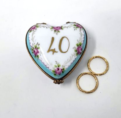 Picture of Limoges 40th Anniversary Heart Box
