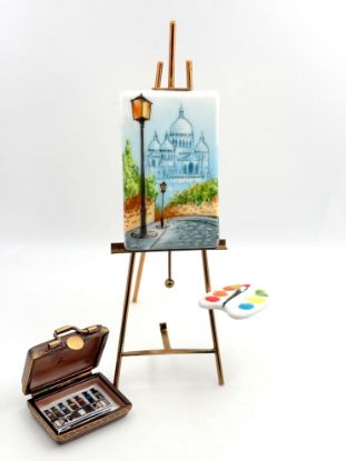 Picture of Limoges Sacre Coeur Baslica Painting on Easel Box