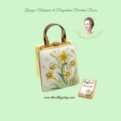 Picture of Limoges Daffodils Shopping Bag Box with Seeds Card