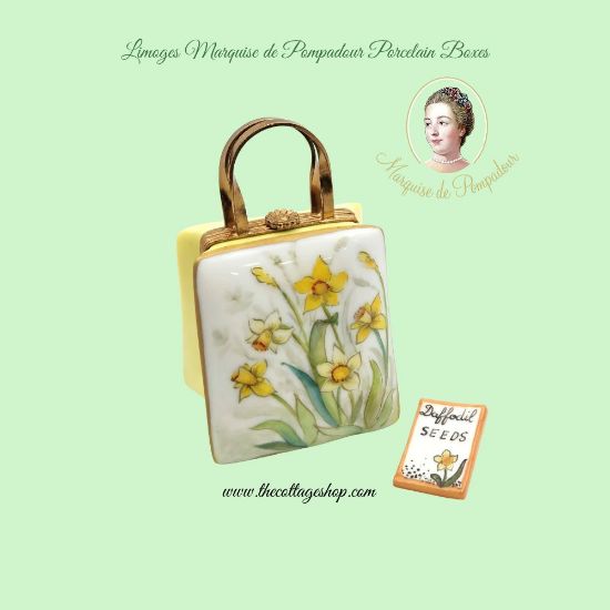 Picture of Limoges Daffodils Shopping Bag Box with Seeds Card